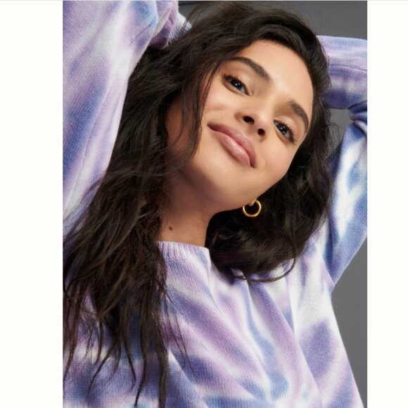 Anthropologie x Design Studio - Lilac Tye-Dye Sweater Spiral Pullover | Large - Picture 9 of 9